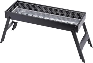 Charcoal Grill for Camping Picnic, Stainless Steel Travel Grill, Double Ventilation Easy Clean Design Grill