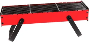 Charcoal Grill Portable Charcoal Grill Barbecue with Foldable Legs and Enamel Grilled Mesh BBQ Grill Camping Grill for Outdoor Camping Cooking,red Camping Travel