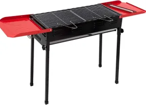 Charcoal Grill Stainless Steel Barbecue Folding Portable BBQ with Bakeware Grilling Net and Storage Tray for Outdoor Picnic, Backyard Campin Camping Travel