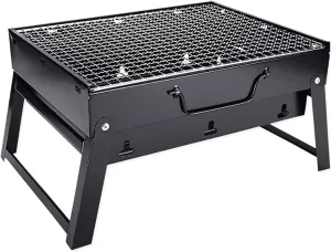 Charcoal Grills Folding Barbecue Grill Portable Mini BBQ for Outdoor Picnics Camping Party Cooking Rack Tools