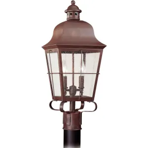 Chatham Weathered Copper LED Outdoor Post Lantern