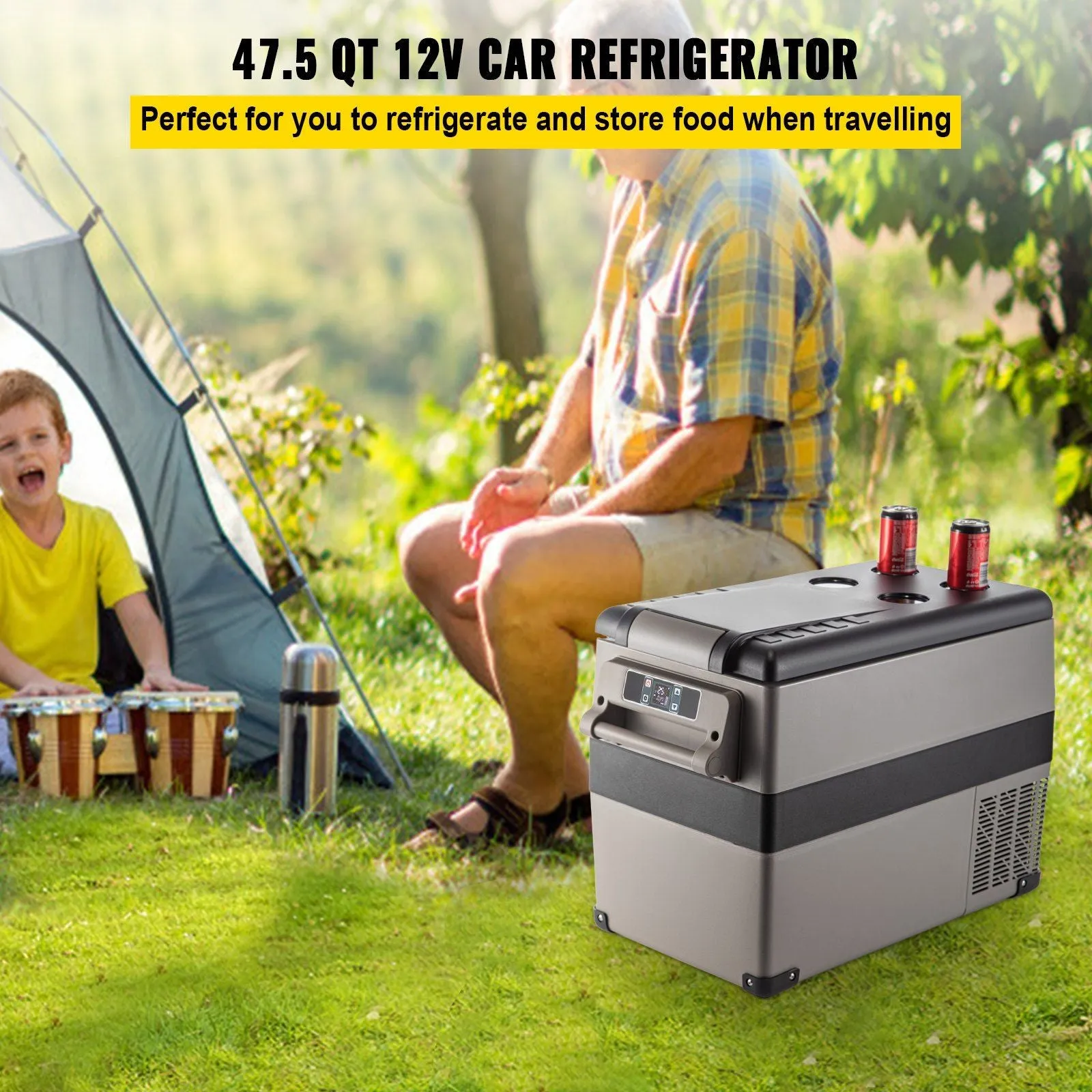 ChillMate 47.5 Qt Portable Rapid-Cooling Freezer for Ultimate Adventures