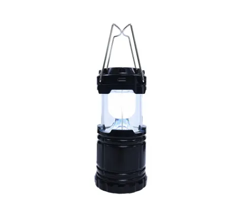 COB camping lamp LED outdoor portable telescopic emergency lantern hook