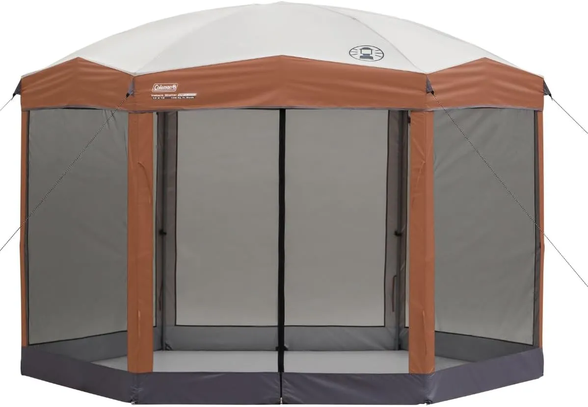 Coleman Back Home Screened Canopy Tent with Instant Setup, Outdoor Gazebo for Bug-Free Lounging, Fits Over Picnic Tables, Ideal for Parties, Events, Tailgates, Dining, & More