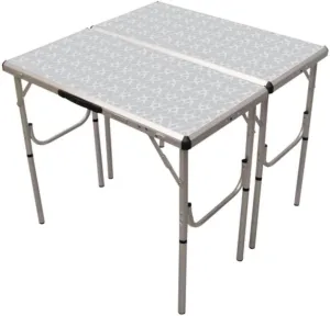 Coleman Pack-Away 4-in-1 Folding Table Lightweight Outdoor Camping Table with 3 Adjustable Heights Leveling Feet & Securing Brackets Great for Patio & Deck Camping Tailgating & More