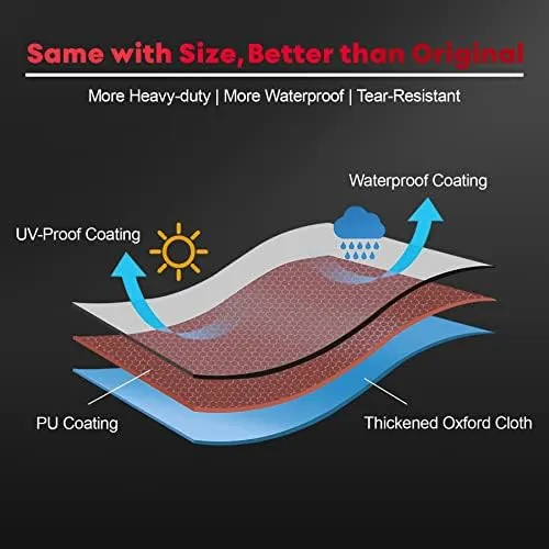 Comnova Charcoal Kettle Grill Cover - 600D BBQ Cover for Weber 18 Inch Charcoal Grill, Heavy Duty Waterproof Covers for Weber 18 Inch Original Charcoal Kettle, Cuisinart 18 Inch Kettle Grill and More