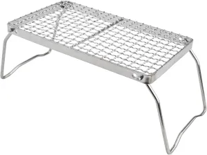 Compact Portable BBQ Grill with Flower Grilling Net Enhances Even Heating Outdoors (S)