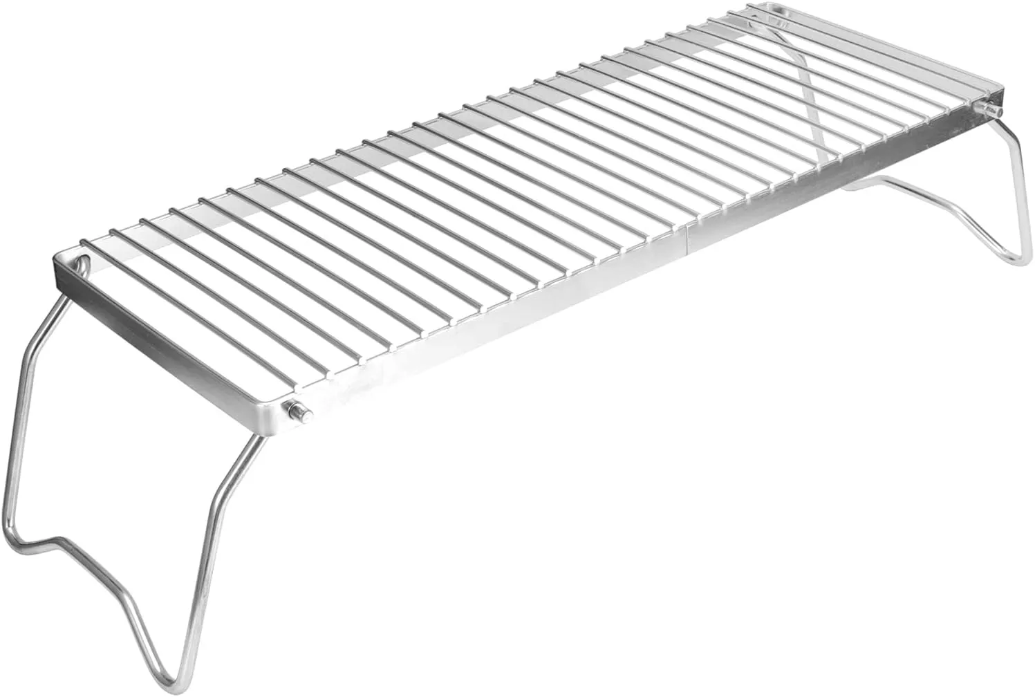 Compact Portable Stainless Steel Campfire Grill with Carrying Bag, BBQ Grill for Outdoor Cooking, Boiling Water, Picnic, Camping