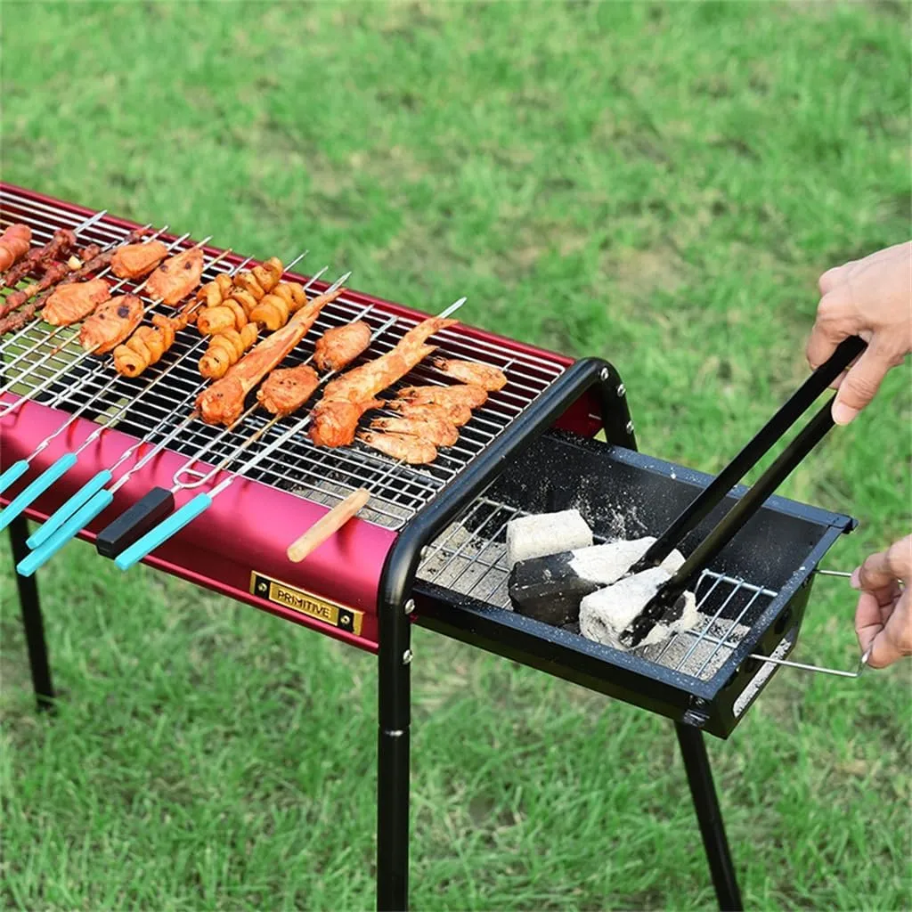 Complete Set of Outdoor Camping Carbon Barbecue Grill Home Charcoal Barbecue Grill Barbecue Rack