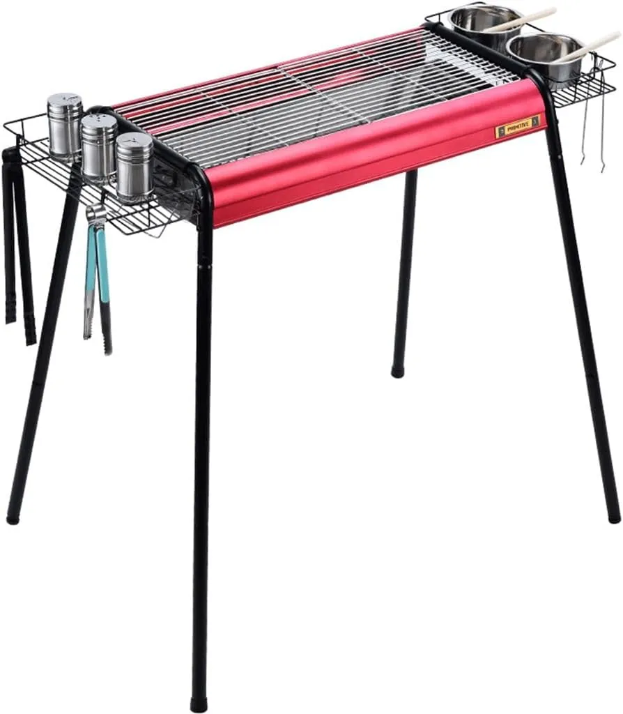 Complete Set of Outdoor Camping Carbon Barbecue Grill Home Charcoal Barbecue Grill Barbecue Rack