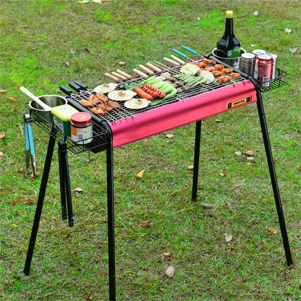 Complete Set of Outdoor Camping Carbon Barbecue Grill Home Charcoal Barbecue Grill Barbecue Rack