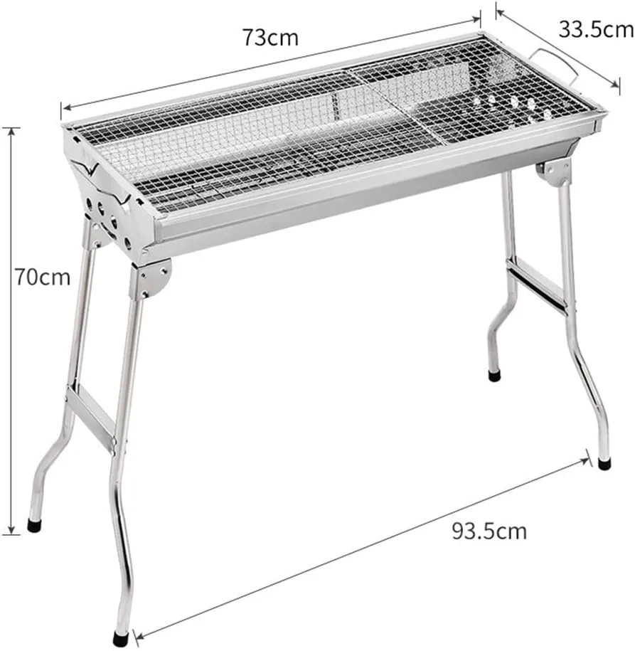 Complete Set of Outdoor Camping Carbon Barbecue Grill Home Charcoal Barbecue Grill Barbecue Rack