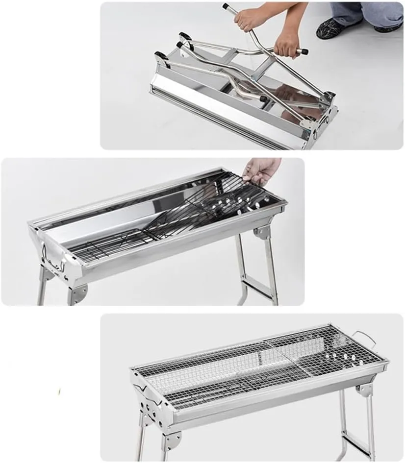 Complete Set of Outdoor Camping Carbon Barbecue Grill Home Charcoal Barbecue Grill Barbecue Rack