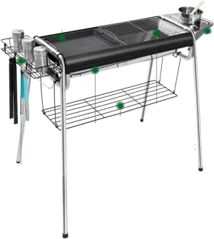 Complete Set of Thickened Barbecue Stove Home Stainless Steel Barbecue Rack Outdoor Charcoal