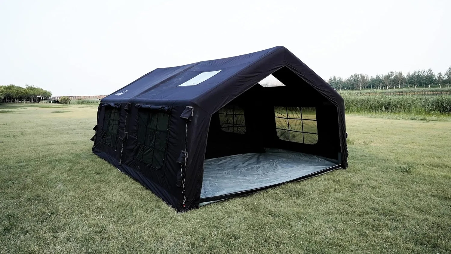 Coody | Rbm Outdoors Koala/Hub/Octopus Inflatable Tents for Camping with Stove Jack, 2/8/10 Person Luxury Canvas Blow Up Tent, 2 Room, Easy Setup Casa de Campaña, Large Inflatable House with Pump