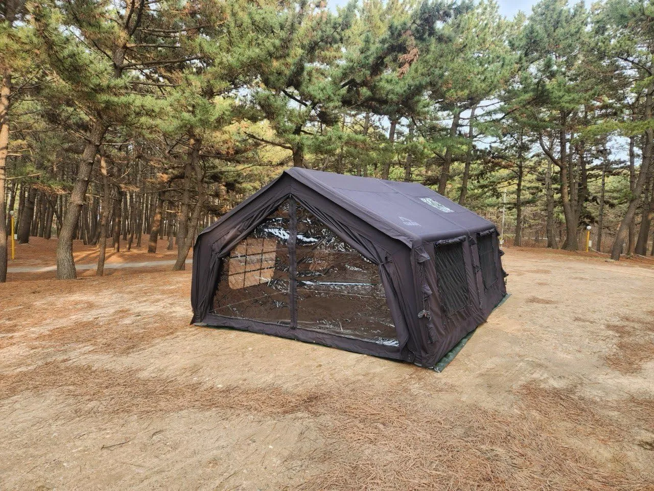 Coody | Rbm Outdoors Koala/Hub/Octopus Inflatable Tents for Camping with Stove Jack, 2/8/10 Person Luxury Canvas Blow Up Tent, 2 Room, Easy Setup Casa de Campaña, Large Inflatable House with Pump