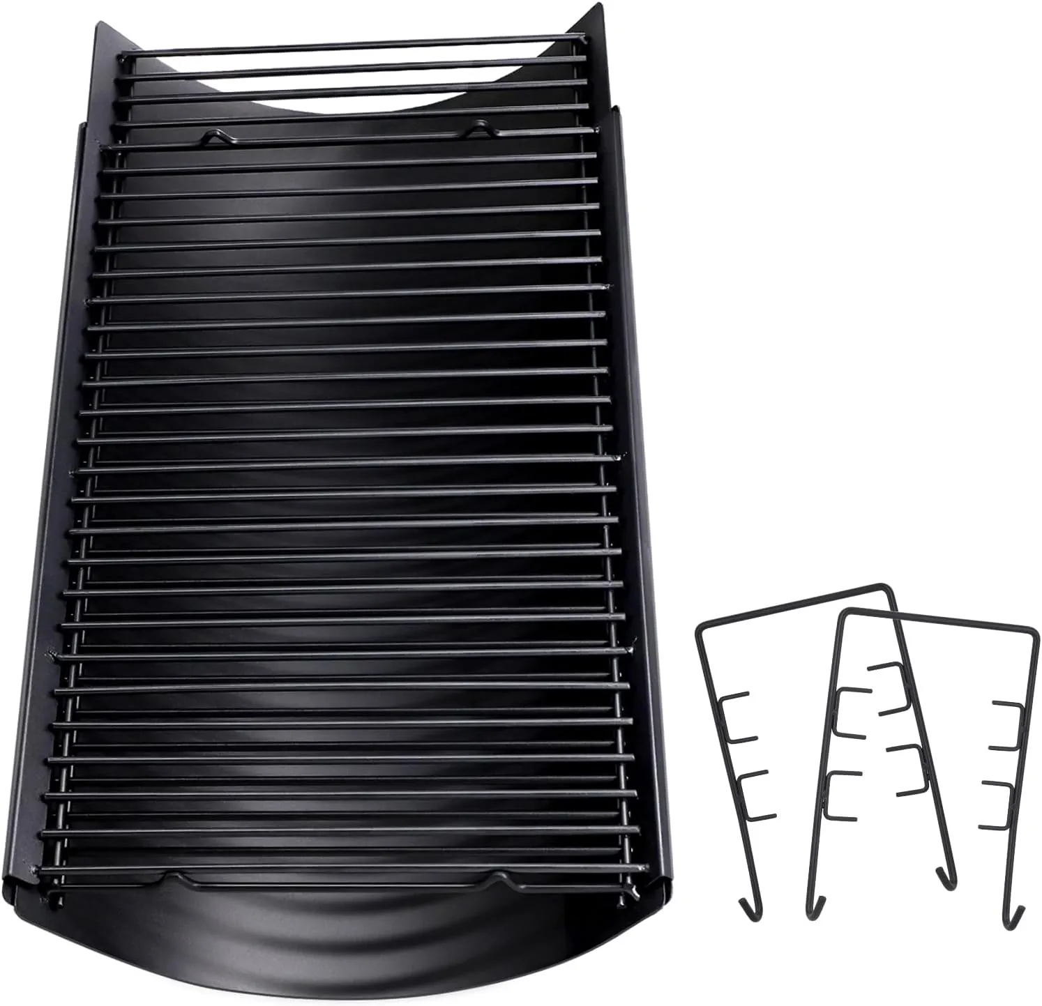 Criditpid 23.62" - 42" Ash Pan Drip Pan for Char Griller 5050 5650 2121 5072 3001 2828 2123 2823 2929 1224 Charcoal Grill Replacement Parts, Adjustable Ash Tray for Oklahoma Joe's Charcoal Grills