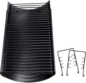 Criditpid 23.62" - 42" Ash Pan Drip Pan for Char Griller 5050 5650 2121 5072 3001 2828 2123 2823 2929 1224 Charcoal Grill Replacement Parts, Adjustable Ash Tray for Oklahoma Joe's Charcoal Grills