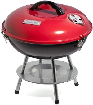 Cuisinart 14" Inch BBQ, 14" x 14" x 15", Portable Charcoal Grill, (Red), CCG-190RB