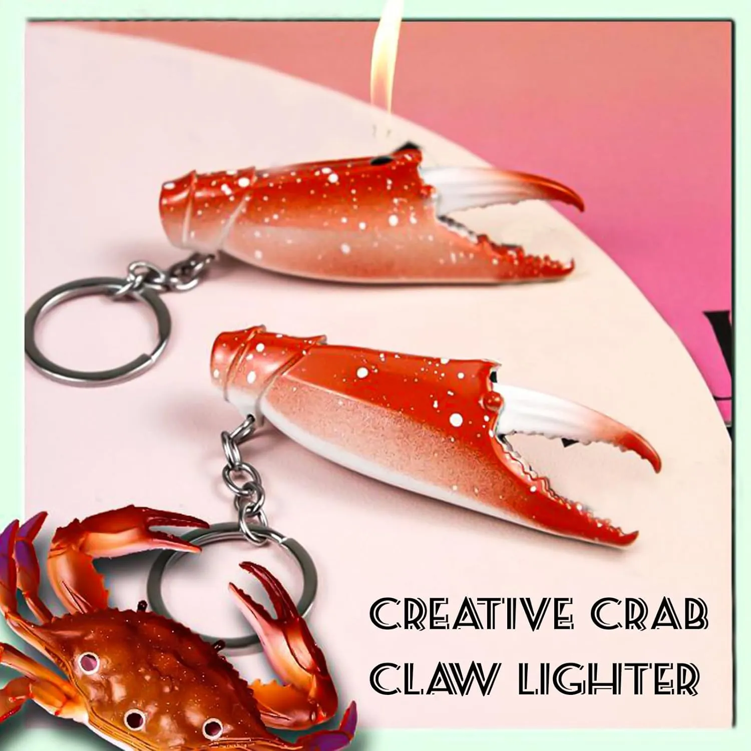 Cute Funny Lighters Butane Refillable, Portable Lighter Soft Flame, Cute Lighters for Women Girls, Cool Lighter for Candle Grill Gifts for Men(Without Gas) (#15)