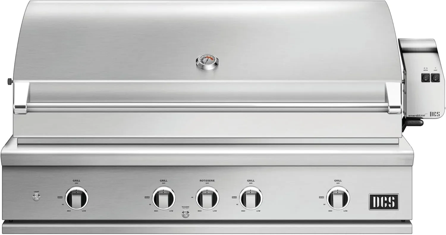 DCS Series 9 48-Inch Built-In Natural Gas Grill With Rotisserie - BE1-48RC-N