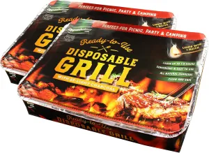 Disposable Charcoal Grill On-The-Go Ready to Use Easy to Light Kosher (2)