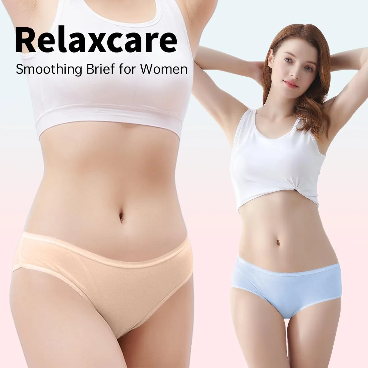 Disposable-Underwear-for-Women, 10 Packs Pure Cotton Ladies Brief Panties for Travel/Spa/Emergencies, Multicolor