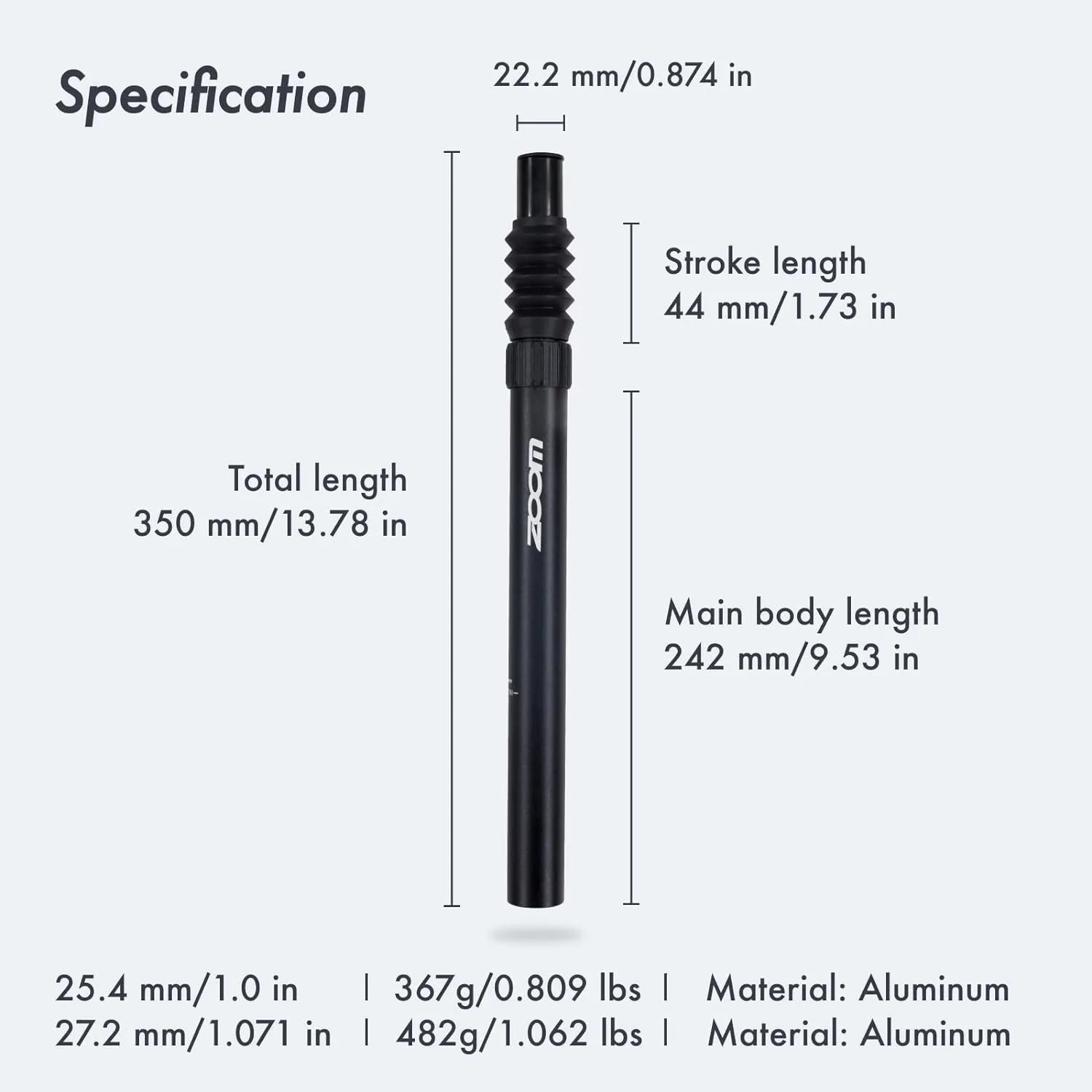 DJC Suspension Seatpost Straight Pillar Headless Bike Seat Post Shock Absorber for City Bike MTB 25.4 27.2 28.6 30.4 30.9 31.6mm