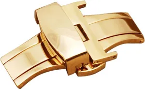 Double Click Stainless Steel Strap Button 10 12 14 16 18 20 22 24mm High Grade Automatic Accessories Butterfly Deployment Buckle Table buckle