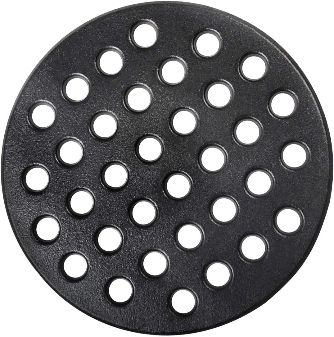 Dracarys Round cast Iron fire Grate, BBQ high Heat Charcoal Plate for Large Big Green Egg fire Grate Bottom Grate Grill Parts Charcoal Grate Replacement Parts Big Green Egg l accessories-9inch