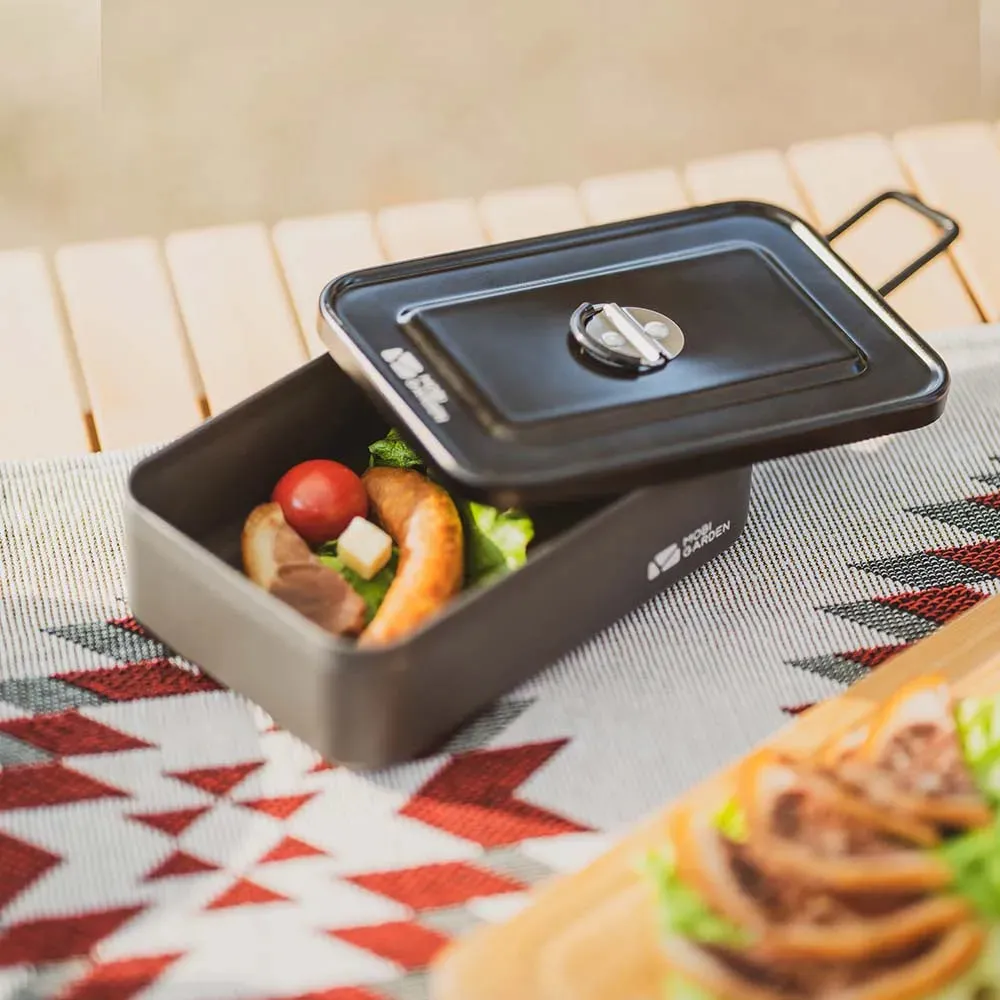 Durable Aluminum Alloy Lunch Box – Lightweight Picnic & Camping Food Storage Container