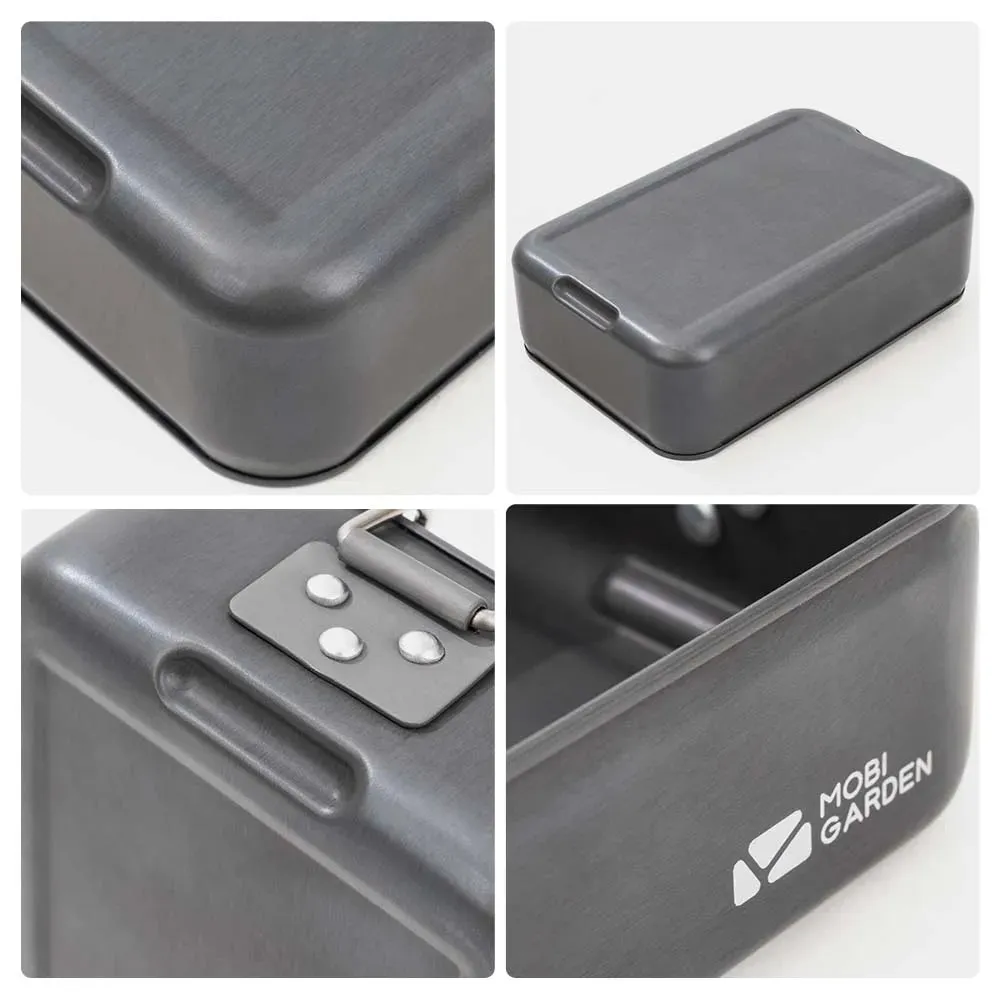 Durable Aluminum Alloy Lunch Box – Lightweight Picnic & Camping Food Storage Container