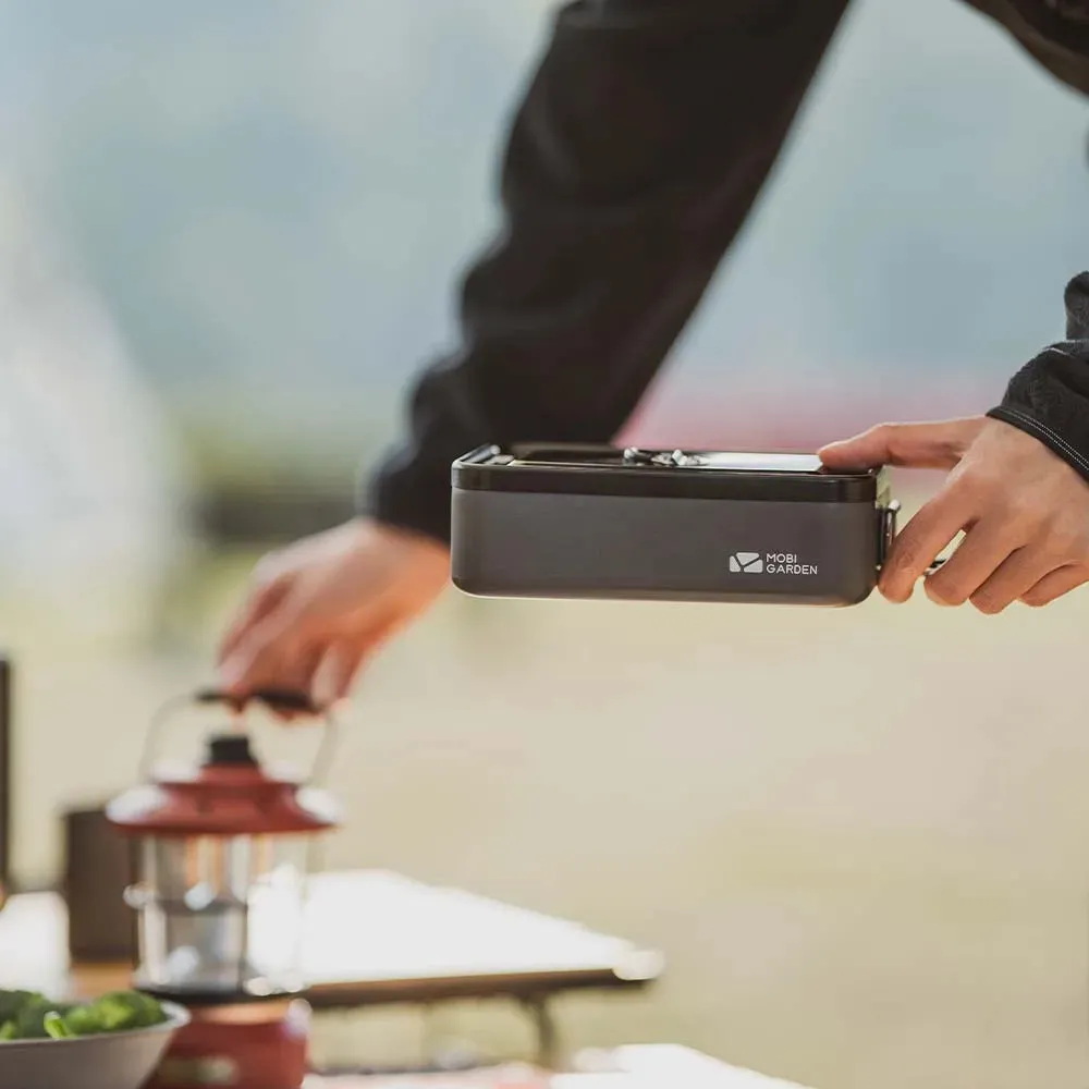 Durable Aluminum Alloy Lunch Box – Lightweight Picnic & Camping Food Storage Container