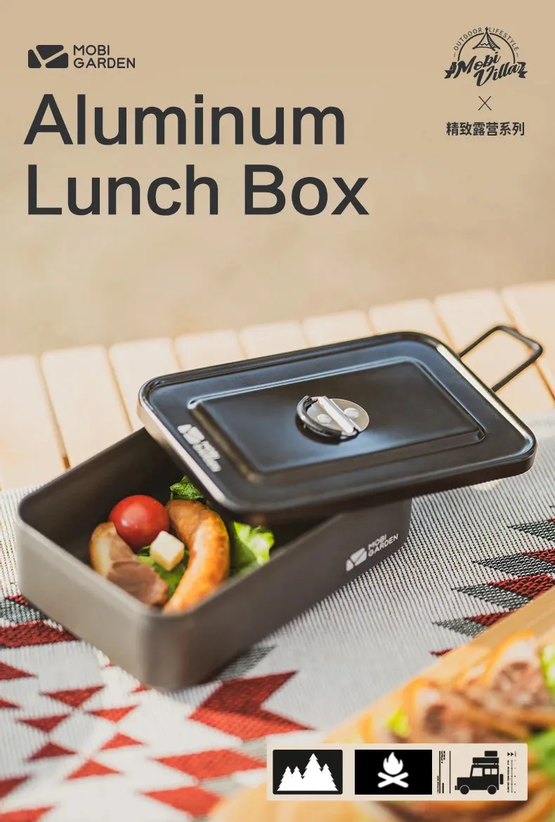 Durable Aluminum Alloy Lunch Box – Lightweight Picnic & Camping Food Storage Container