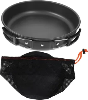 Egg Pan Mesh Bag Portable Frying Pan Set Non-Stick for Campsite Picnic and Daily Cooking Needs