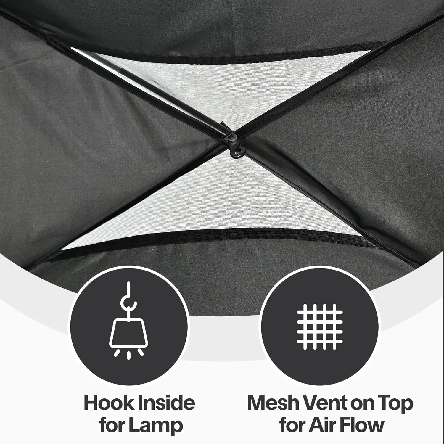 EighteenTek Bed Tent Full Size Bed Canopy, Light Reducing Sleeping Tent Lightweight Portable Indoor Tent Breathable Privacy Space on Bed with 2 Doors for Adults Kids Autism (Full, Black)