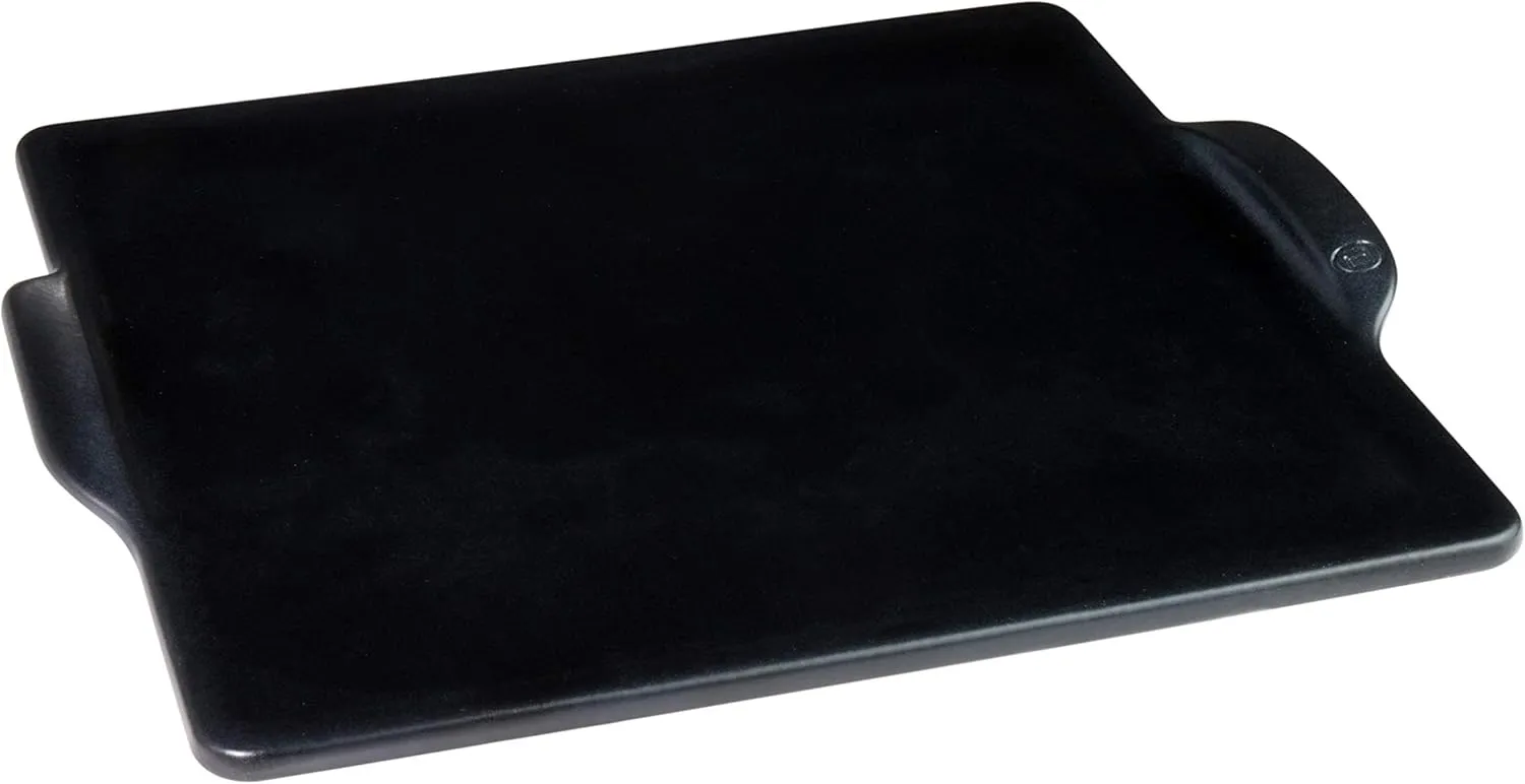 Emile Henry 14" x 14" Square Pizza Stone | Charcoal