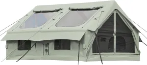 EROMMY 13X9.8FT Inflatable Tents for Camping, 9 People Easy to Build Oxford Cloth Large Sunroof and Good Ventilation Four Seasons Available,Green