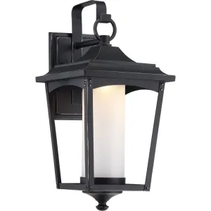 Essex Sterling Black LED Outdoor Wall Lantern