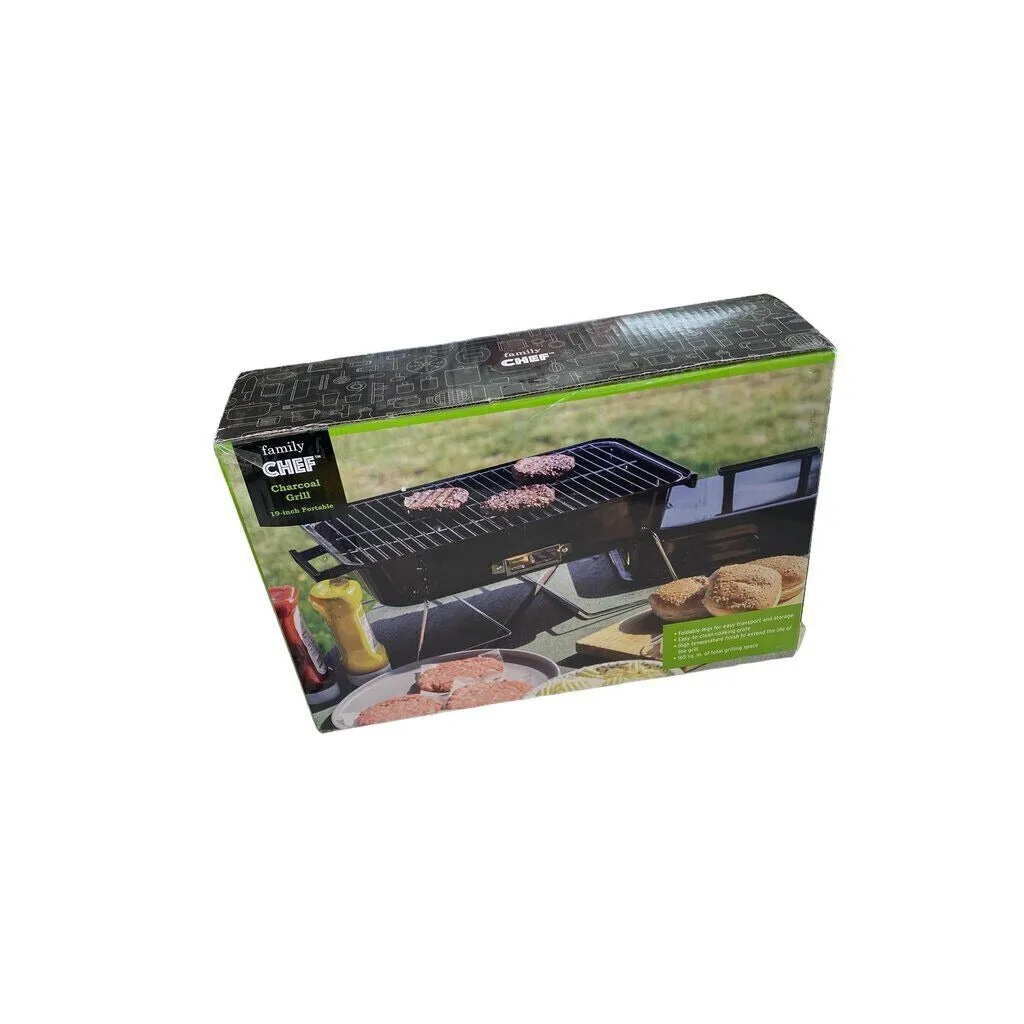 Family Chef Charcoal Portable 19 inch Grill