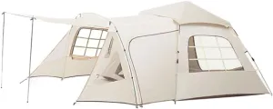 Family Style Camping Tent, Tunnel Tent One Bedroom Two Living Room Family Style Camping Tent Four Season Tent Camping Accessories