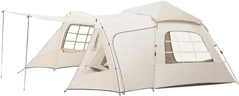 Family Style Camping Tent, Tunnel Tent One Bedroom Two Living Room Family Style Camping Tent Four Season Tent Camping Accessories