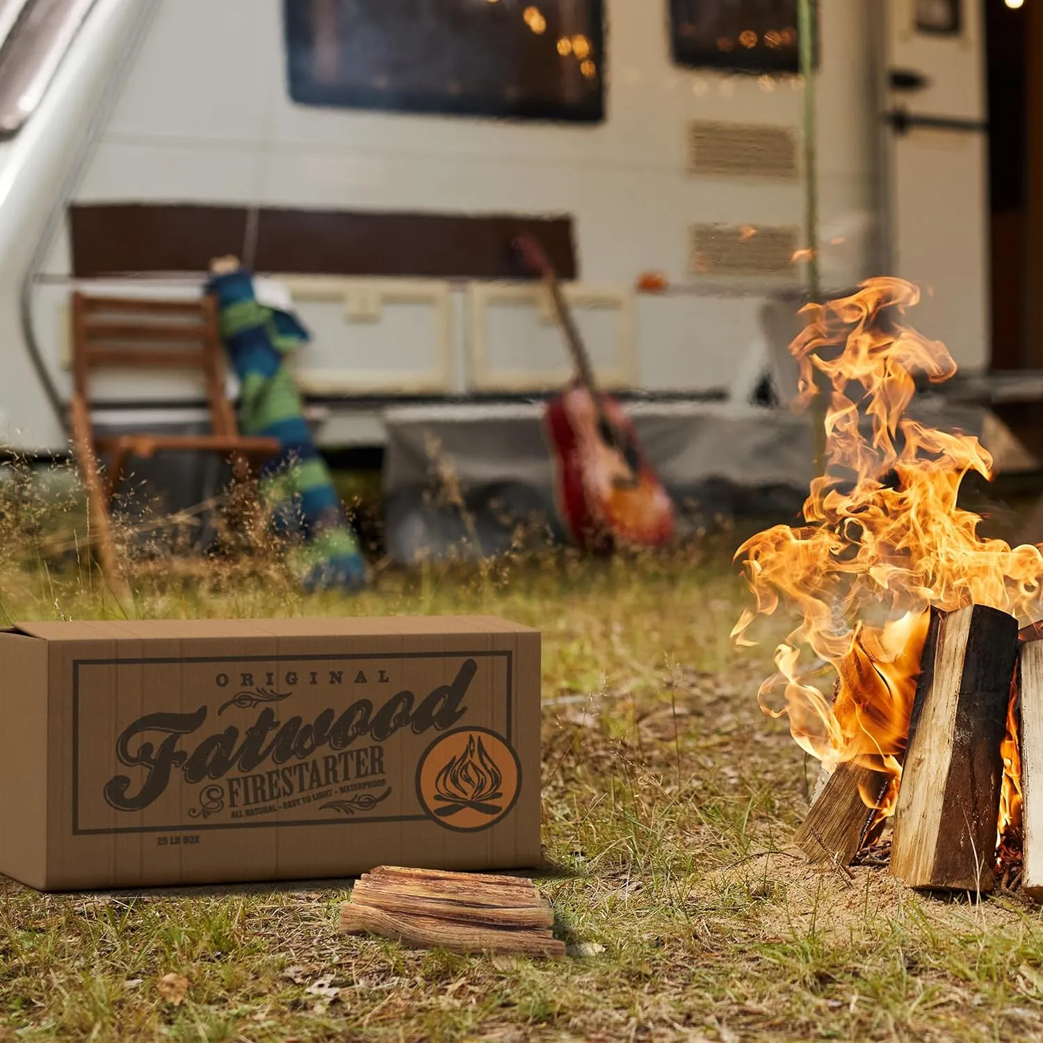 Fatwood Firestarter Kindling Sticks, 25 lbs