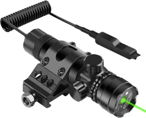 Feyachi Tactical Green Laser Sight with M Lock/Picatinny Rail Mount/Barrel Mount Include Pressure Switch