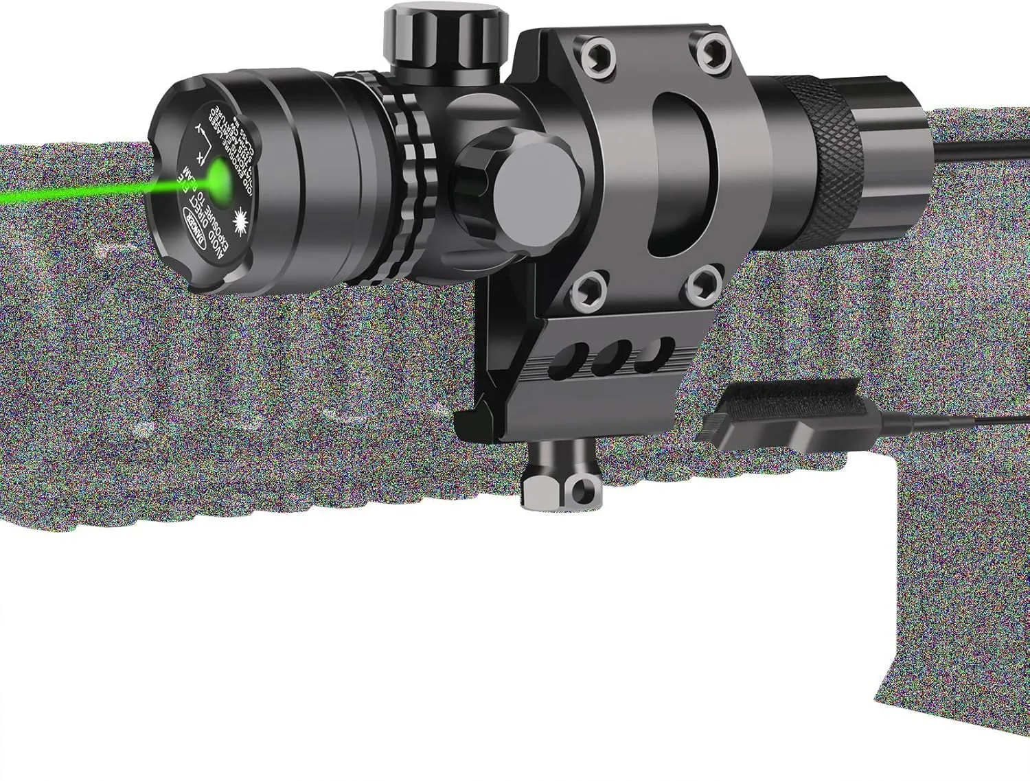 Feyachi Tactical Green Laser Sight with M Lock/Picatinny Rail Mount/Barrel Mount Include Pressure Switch