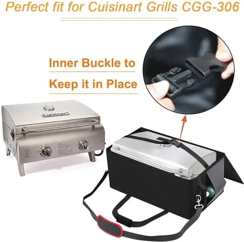 Fit for Cuisinart CGG-306 Chef's Style Tabletop Grill Carry Bag,Portable Griddle Storage Case for Cuisinart CGG-306 Tabletop Grill