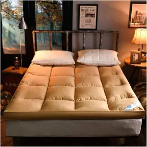 Floor Mattress，Camping Mattress， Roll Up Folding Futon Mattress, Thickened Floor Futon Mattress, Portable Tatami Mat Soft Guest Cushion Student Dormitory Mattress(B,Twin(100x200cm))