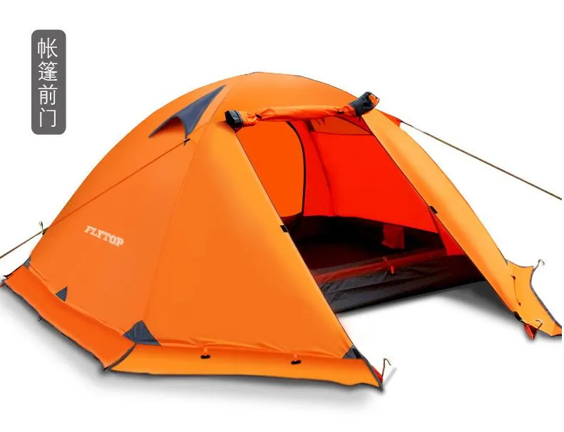FLYTOP 2-3 Person 2 Layer Aluminum Pole Tent