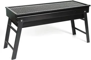 Foldable Charcoal BBQ Grill, Mini Portable Tabletop Barbecue for Garden, Picnic, Camping, Tailgating, and Small Fire Pit, 432922cm(43 * 29 * 22cm)