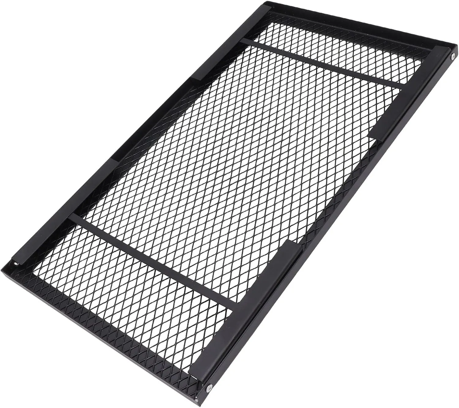 Folding Campfire Grill, Backpacking Grill Lightweight Durability for Field Barbecue (Folding Campfire Grill with Fork)
